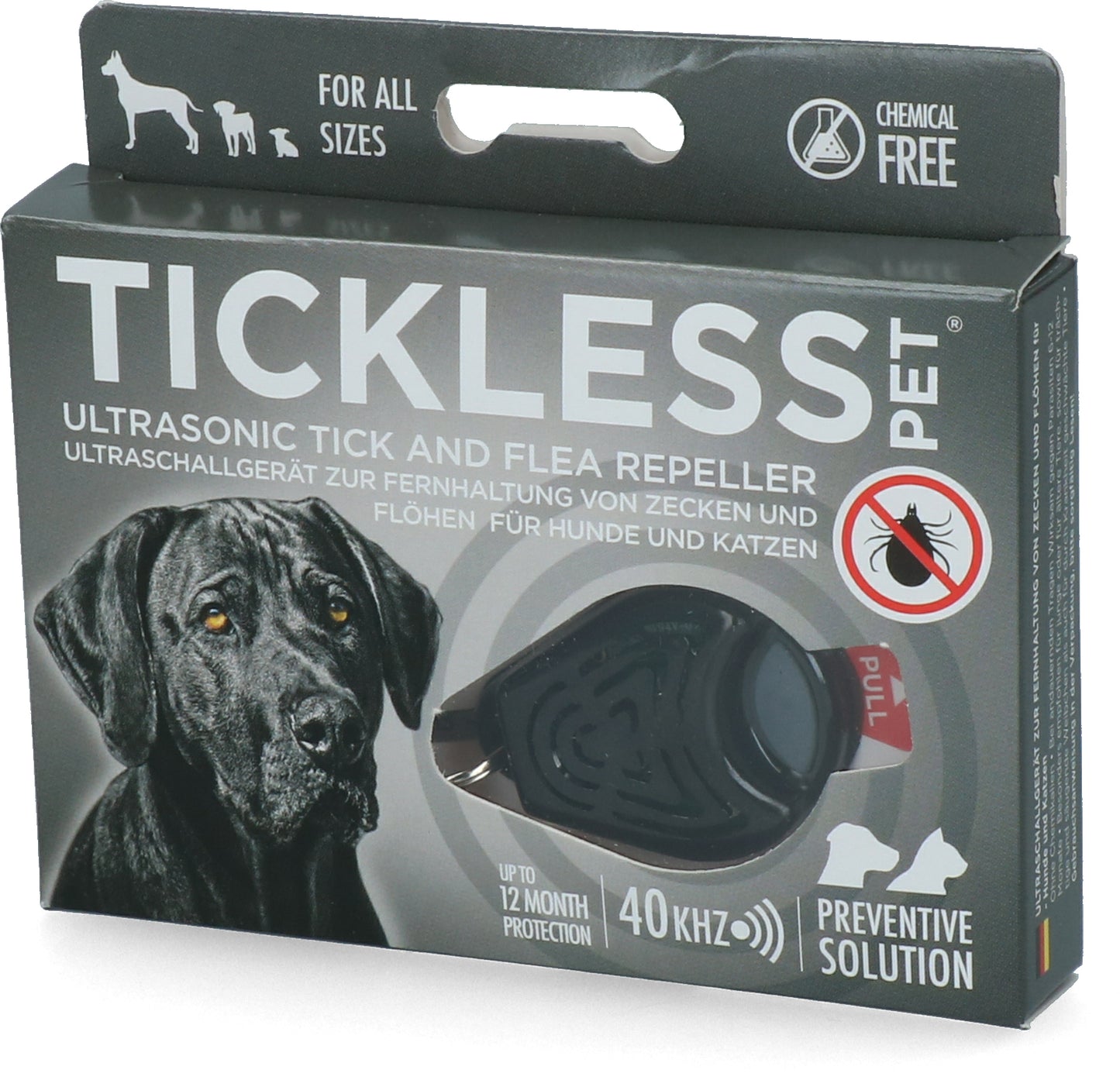 Tickless Pet Mindestschutz von 6 Monaten Schwarz