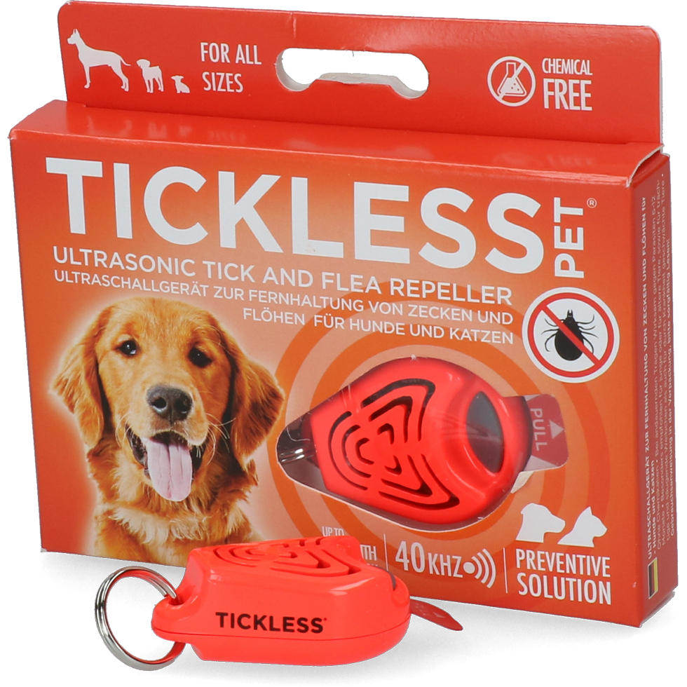 Tickless Pet Mindestschutz von 6 Monaten Orange