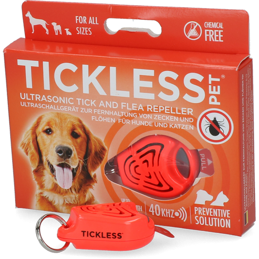 Tickless Pet Mindestschutz von 6 Monaten Orange