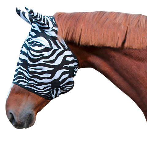 Fliegenschutzmaske Zebra Warmblutt Full