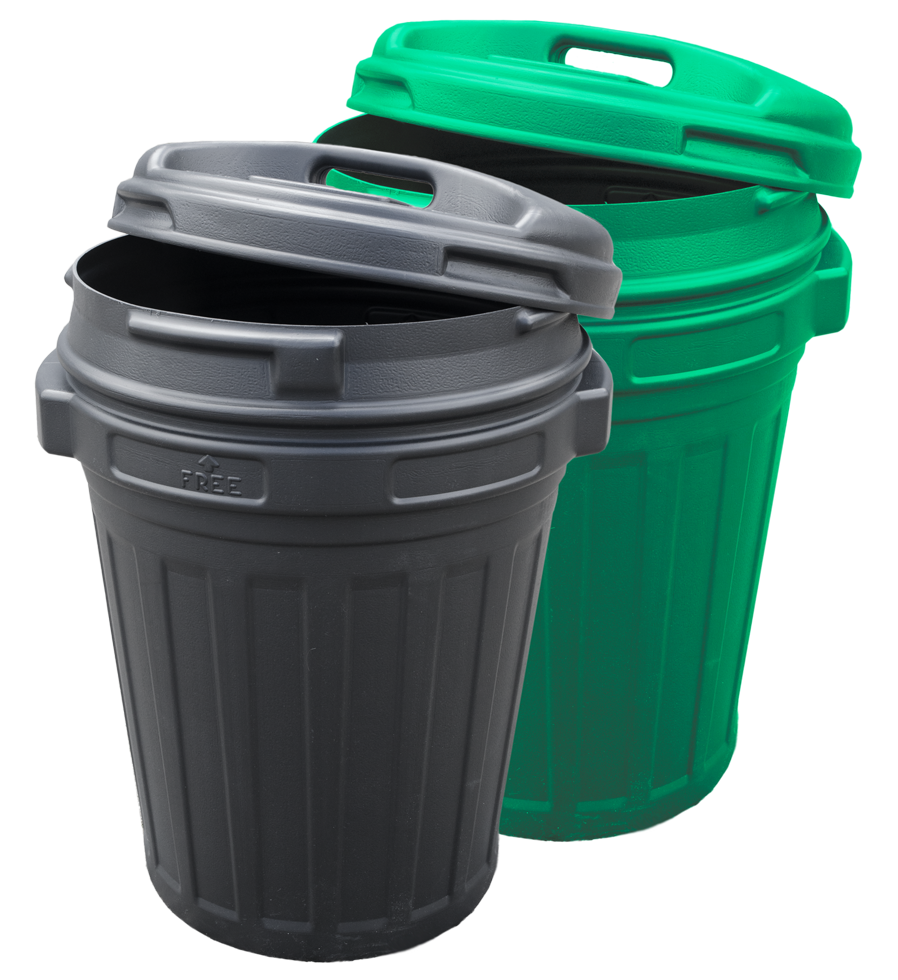 Futtertonne mit Drehverschluß 70 Liter Grün