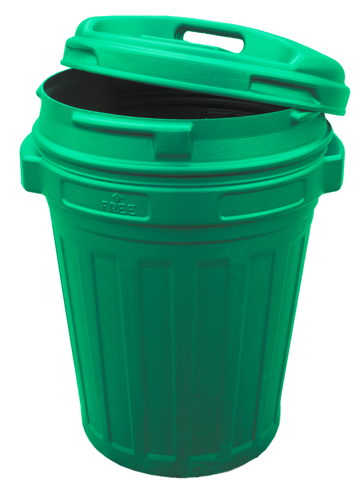 Futtertonne mit Drehverschluß 70 Liter Grün