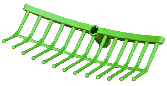 Futterharke kunststoff grün